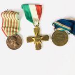 Three Second World War Fascist Italian medals, comprising Austrian Honour War Medal,a 1936 Fasci