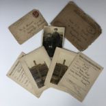 A May 1918 stamped group of documents from the Director of Graves Registration enclosing photographs