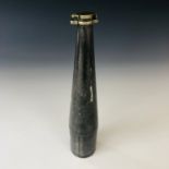 A 19th century Britannia metal hunting flask by James Dixon and Sons, of conical form with "German