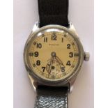 A Second World War British Army issue Timor ATP wristwatch (a/f)