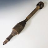 An inert German Panzerschreck projectile