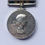 A QEII Africa General Service Medal with Kenya clasp to 22830406 Rfn W J Deane, RB