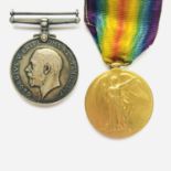 British War and Victory Medals to 65030 Pte J H Price, Machine Gun Corps