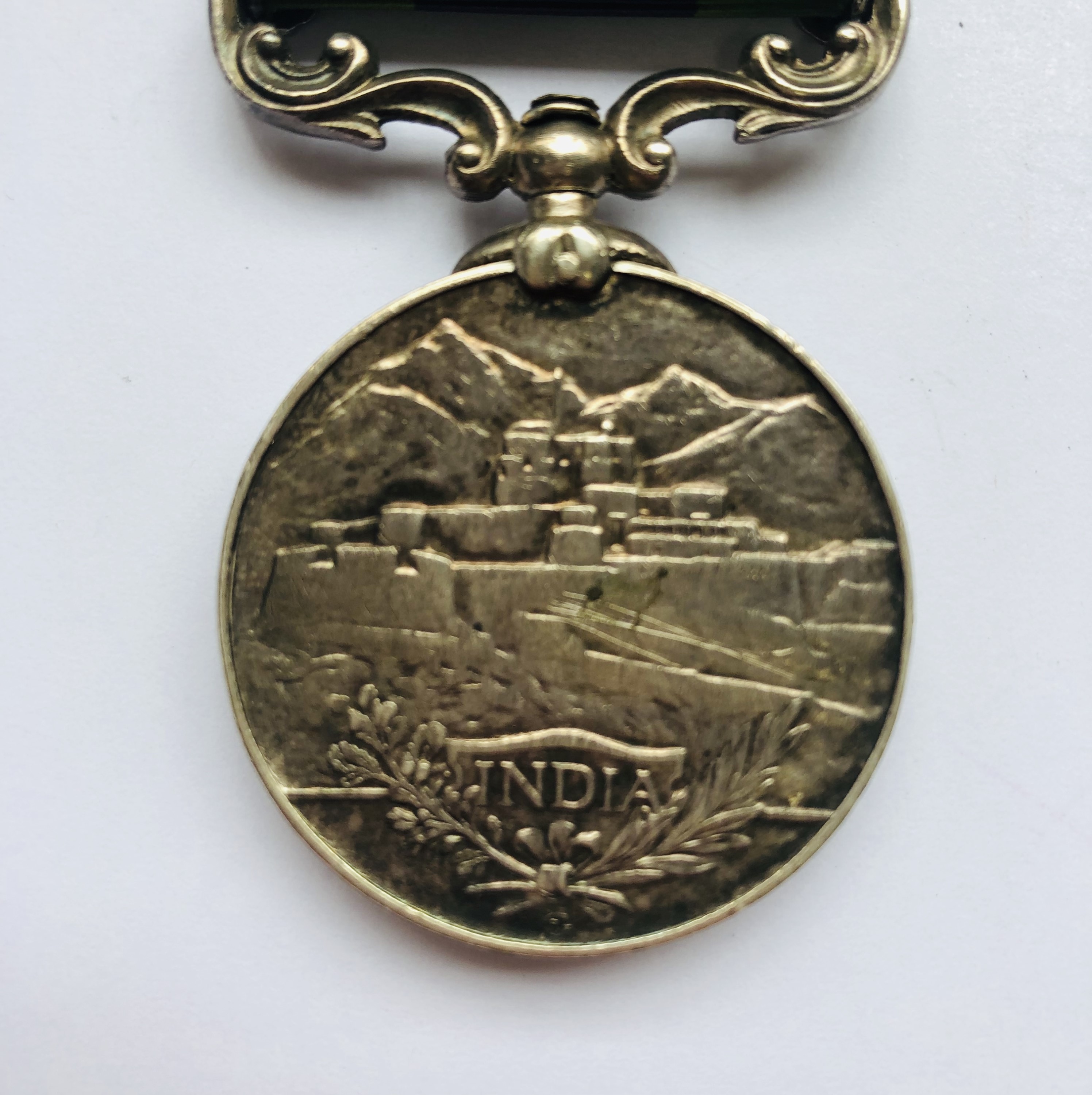 An India General Service Medal with Afghanistan NWF 1919 clasp so RP 204 Sepoy Baz Khan, Ind Tel - Image 2 of 3