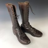 A Pair of early 20th Century American flying boots by G H Bass & Co [In 1918 BASS & Co of Maine