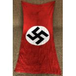 A German Third Reich single-sided vehicle recognition flag, approx 1 m x 2 m