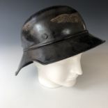 A German Third Reich Luftschutz helmet