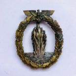 A German Third Reich Kriegsmarine Mine Sweepers' war badge