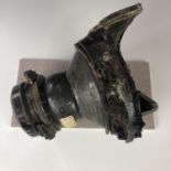 A Battle of Britain wreck-recovered RAF Mk IIreflector gunsight, bearing a label which reads "