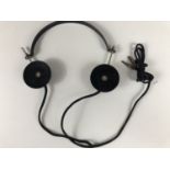 A set of Second World War German Wehrmacht headphones