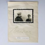 [Autograph] Werner Mölders (1913 - 1941) Luftwaffe fighter pilot ace, an autograph signature on a