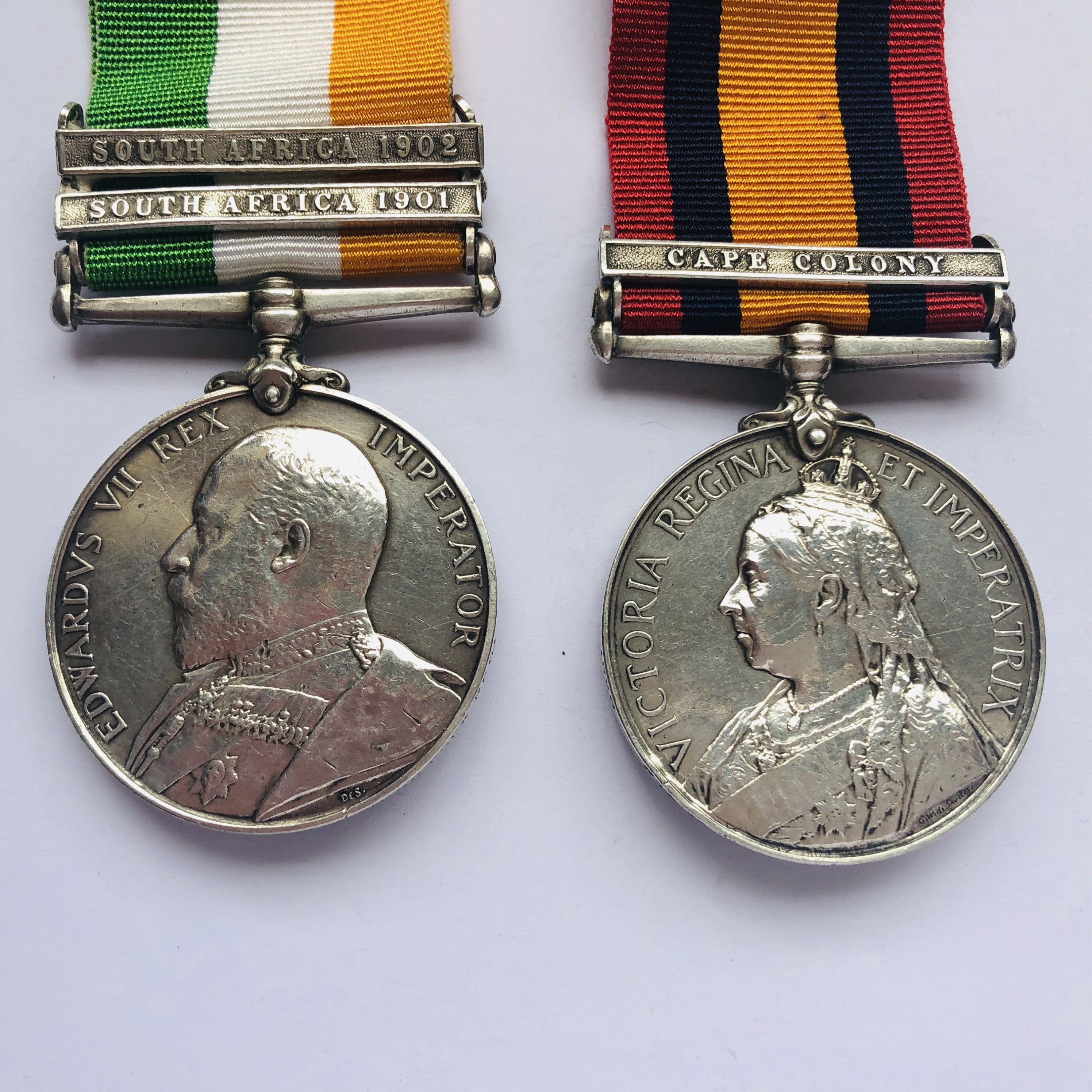 Queen's and King's South Africa Medals to 1028 Pte W Collett, Middlesex Regt - Image 2 of 3