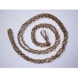 A 9ct gold belcher-link neck chain, 19.7g