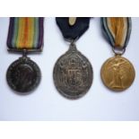 British War and Victory medals to 18-1738 Pte S Sinclair, Northumberland Fusiliers, together with