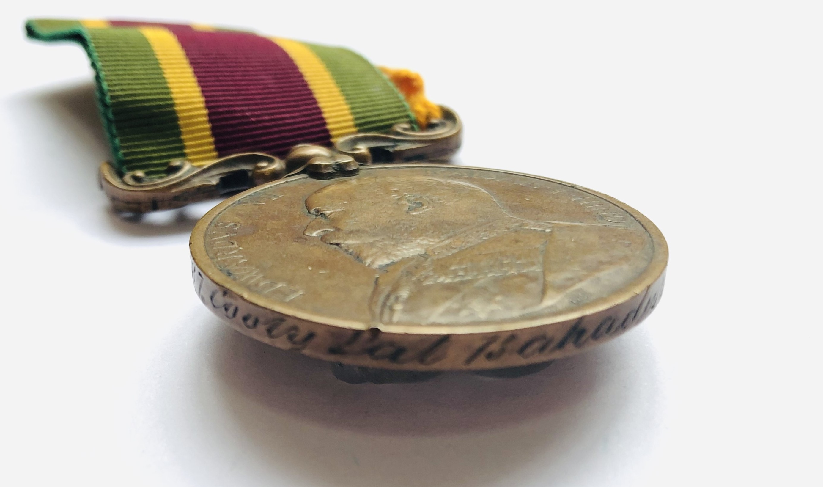 A Tibet Medal in bronze to 687 Cooley Lal Bahadir, Supply and Transport Corps - Image 3 of 3