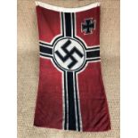 A German Third Reich War ensign flag / Reichskriegsflagge, 100 cm x 170 cm