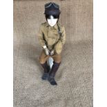 Great War child's US Army Air Service Pilot flying uniform, comprising tunic, breeches, cap,