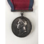 A Waterloo Medal to Lt Coll Thos Aird, Royal Waggon Train [Accompanying notes state Aird was born at