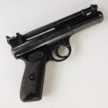 A Webley Senior .22 calibre air pistol, serial 524