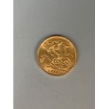 A 1914 gold half Sovereign