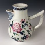 A Chinese Qianlong period (1736-1795) export porcelain milk jug, decorated with famille-rose