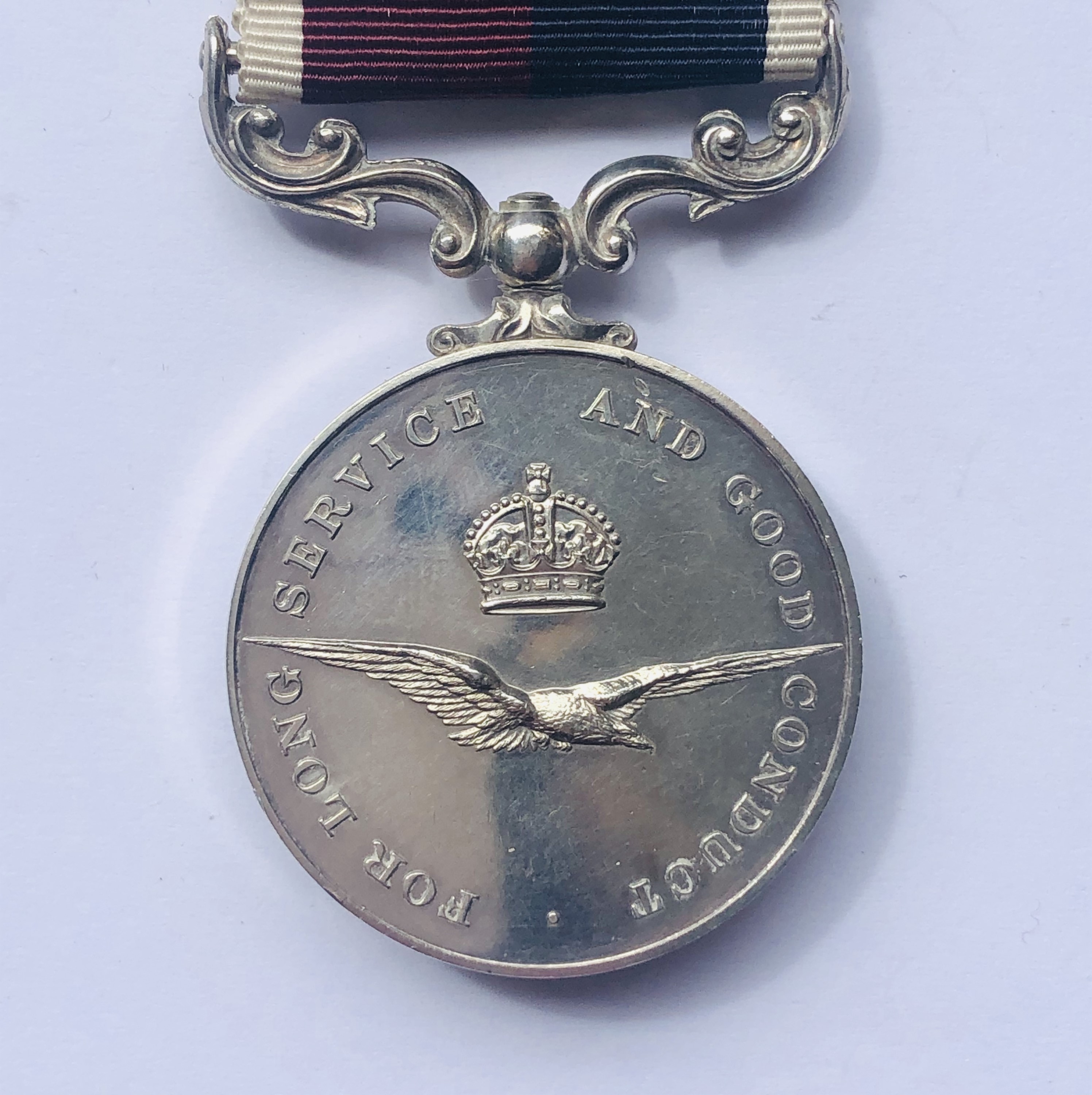 A QEII RAF Long Service and Good Conduct Medal to 640021 Sgt G A Robertson, RAF - Image 2 of 3