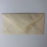 An item of Adolf Hitler's personal stationery, comprising a small envelope, the flap bearing