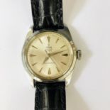 A 1950s gentleman's stainless-steel cased Tudor ( Rolex ) Oyster Royal wrist watch, with radially-