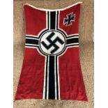 A German Third Reich War ensign flag / Reichskriegsflagge, 100 cm x 170 cm