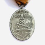 A German Third Reich West Wall medal