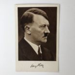 A studio photographic portrait of Adolf Hitler, offset lithographic print by Verlag Heinrich