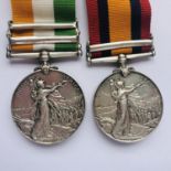 Queen's and King's South Africa Medals to 1028 Pte W Collett, Middlesex Regt