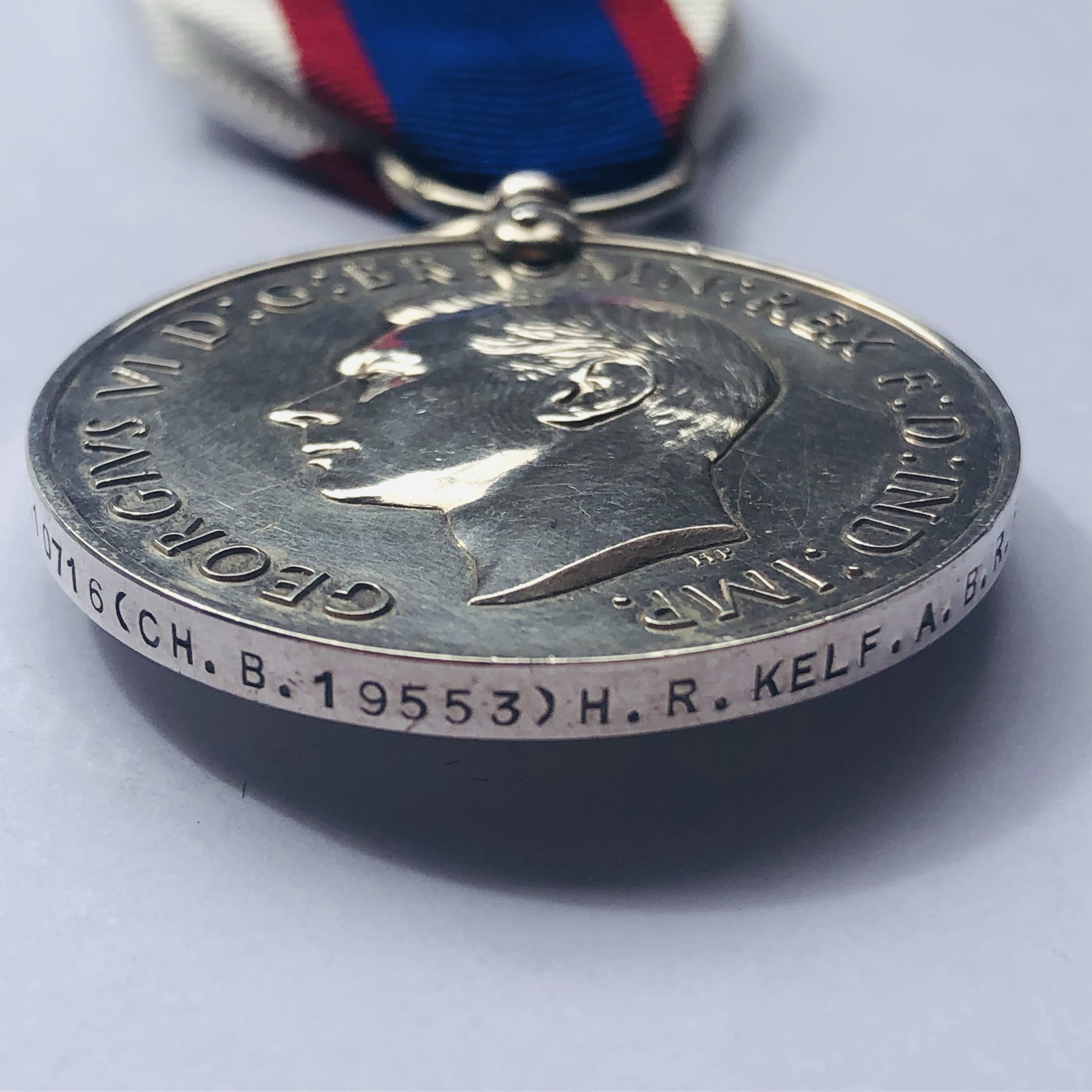 A George VI Royal Fleet Reserve Long Service and Good Conduct Medal to SS 10716 (CH B 19553) H R - Image 3 of 3