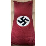 A German Third Reich War state flag / banner, 120 cm x 260 cm