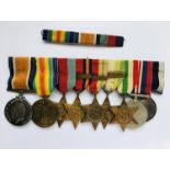 A Great War and Second World War Royal Navy campaign and long service medal group, to J64350 E