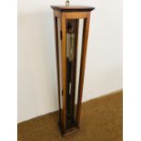 An early 20th Century Fortin precision barometer by Stanley, Belcher and Mason, in glazed mahogany