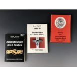 Three German books on Imperial and Third Reich swords, dagger, medals and insignia