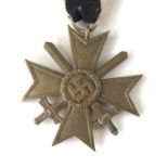 A German Third Reich War Merit Cross with Swords, second class