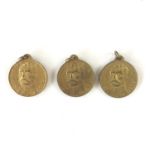 Three Great War Earl Kitchener 1915 "To Arms Ye Sons of Britain" medallions