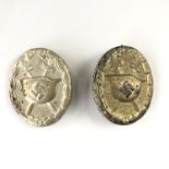 Two German Third Reich wound badges
