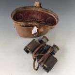 A cased set of Great War period Ross Stereo Prismatic Binoculars, Power 6