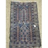An oriental rug, 116 x 70 cm