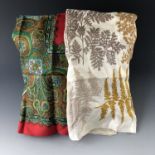 Two Liberty of London silk scarves, one printed with a botanical design