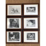 After Edwin Landseer (1802-1873) Six prints, each approximately 28 x 21 cm