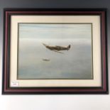 After Gerald Coulson (20th Century) A Spitfire in flight, print, 49 x 38 cm