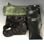 Three British military survival kits, an "Individual Protective Kit" and a "weapon panel"