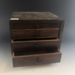 A collectors' chest, 29 x 26 x 26 cm