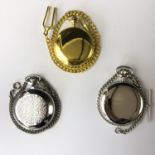 A Jean Pierre pocket watch, together with two other pocket watches and watch chains