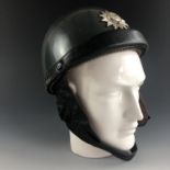 A post-War German Hessen Police / Polizei motorcyclist's helmet