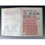 [ Postage stamps / Canada ] A green stock book containing mint stamps including booklet panes and